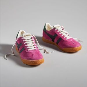 Gola Elan Suede Sneakers in Fuchsia